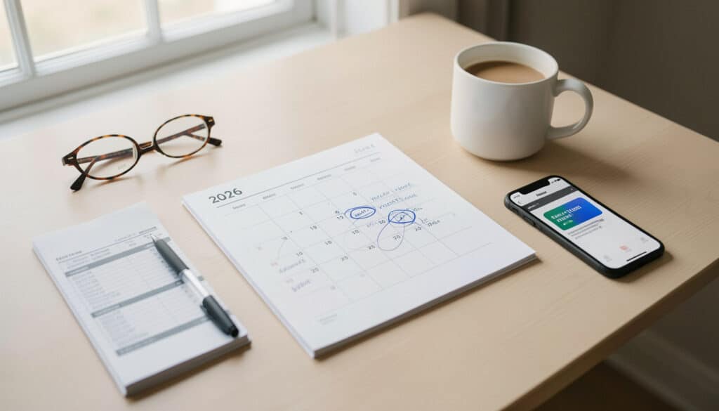 Calendrier du versement des retraites en 2026